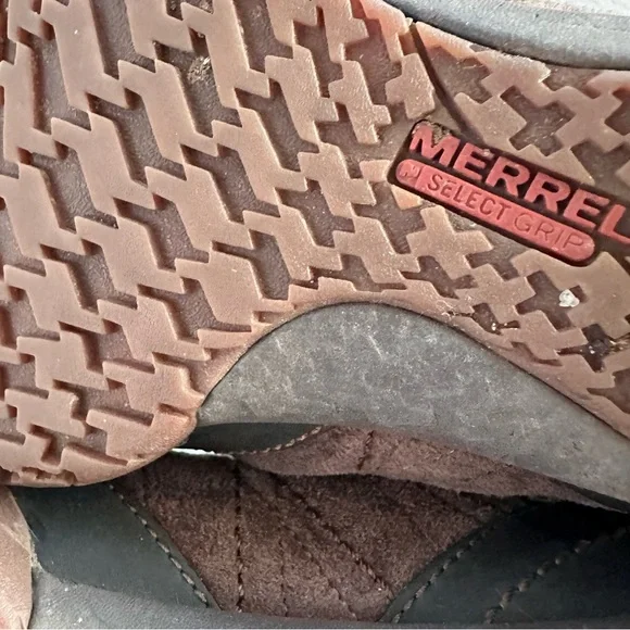 Merrell Espresso Suede Trail Shoes Women’s 8 Brown Lace-Up Hiking Sneakers - Picture 10 of 13